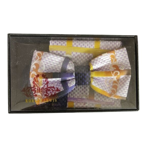 MEN'S ROBERT LEWIS BOWTIE AND POCKET SQUARE SET. 2014 - Picture 4 of 4